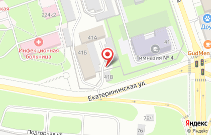 Шинный центр в Дзержинском районе на карте