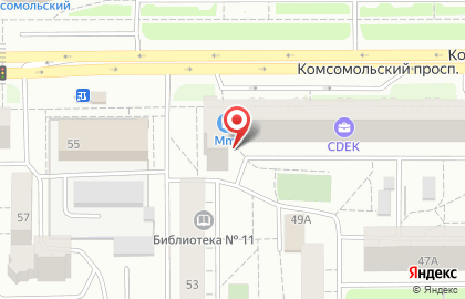 Ремонтная мастерская на Комсомольском проспекте на карте