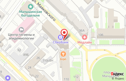 СберБанк в Рязани на карте