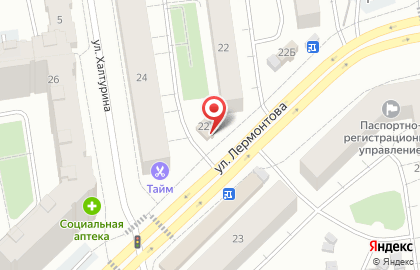 Торговый дом Азэт на улице Лермонтова на карте