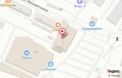 Парма на улице Миномётчиков на карте