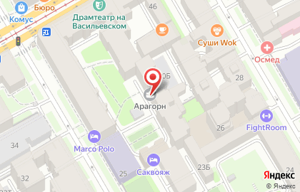 Кабинет психолога в Василеостровском районе на карте