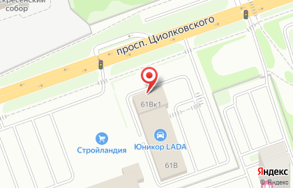 Автоцентр Юникор на улице Циолковского на карте