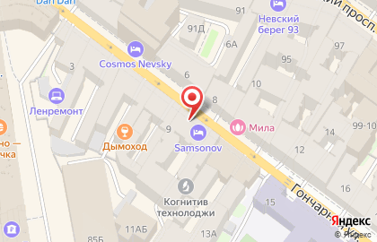 Samsonov Hotel на Гончарной улице на карте