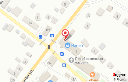 Гипермаркет Магнит в Михайлове на карте