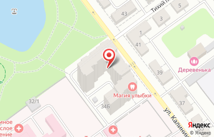 Медицинский центр Миомед на улице Калинина на карте
