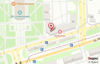 Челябинский филиал Банкомат, СМП Банк на шоссе Металлургов на карте
