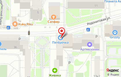 Супермаркет Пятёрочка на Тбилисском бульваре на карте