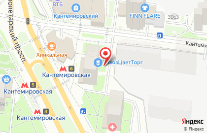 Киоск по продаже печатной продукции, район Царицыно на Пролетарском проспекте на карте