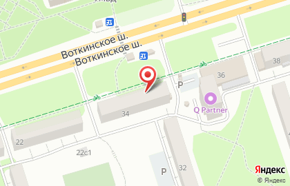 Западно-Уральский банк на Воткинском шоссе на карте