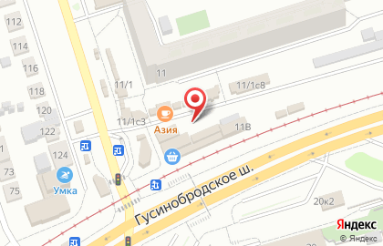 Магазин Зелёный луг на Гусинобродском шоссе на карте