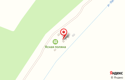 Турбаза Ясная поляна на карте