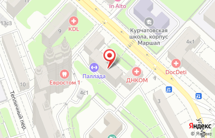 Фитнес-клуб ПАЛЛАДА на Октябрьском поле на карте