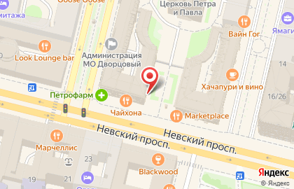 Роспечать, Центральный район на Невском проспекте на карте