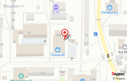 Пункт приёма платежей в Новосибирске на карте