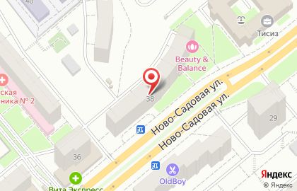 Хоум Кредит энд Финанс Банк на Ново-Садовой улице на карте
