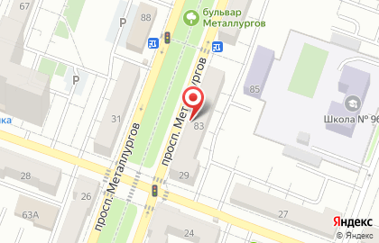 Магазин трикотажа Тамбовчанка на проспекте Металлургов на карте