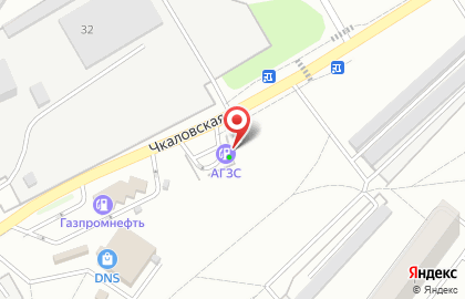 Тотал-Газ на Чкаловской улице на карте
