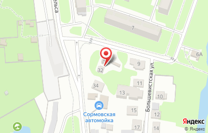 Шиномонтажная мастерская на улице Карпинского на карте