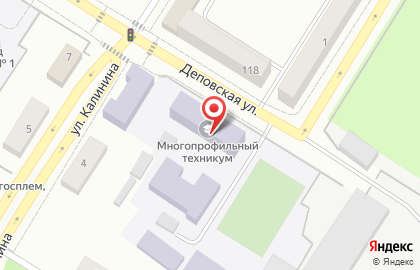 Ишимский многопрофильный техникум на Деповской улице на карте