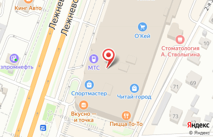 Центр мобильной связи Связной на Лежневской улице на карте