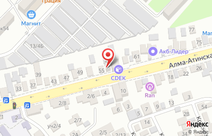 Салон эротического массажа Распутин на Алма-Атинской улице на карте