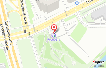 АЗС ТНК на Братеевской улице на карте