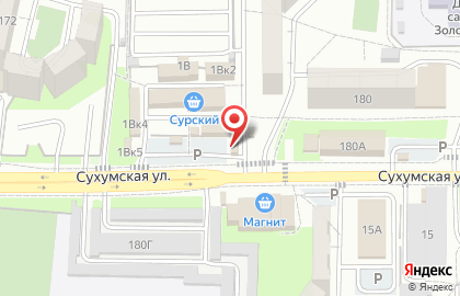 Служба доставки Шашлык`OFF в Первомайском районе на карте