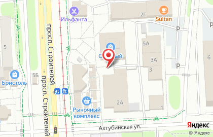 Магазин Балычок на проспекте Строителей на карте