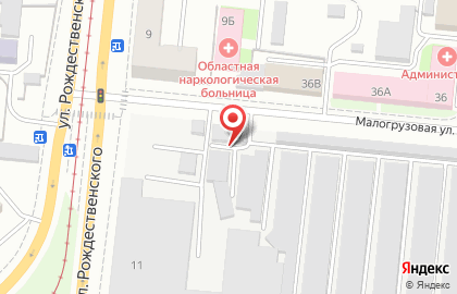 Гаражный кооператив №414 в Тракторозаводском районе на карте