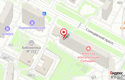 Детский клуб Аккорд на Солнцевском проспекте на карте