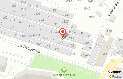 Автосервис Автомастер в Гаражном переулке на карте