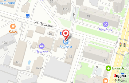 Супермаркет Байрам в Ленинском районе на карте