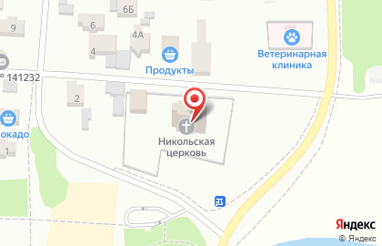 Храм Николая Чудотворца в Тишково на карте