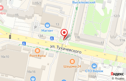 Рекламный щит 3х6м. на улице Тухачевского на карте