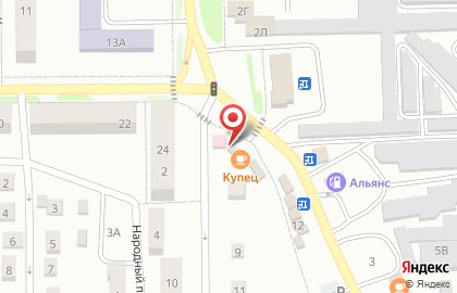 Сеть закусочных Купец на Народной улице на карте