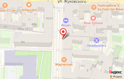 Ресторан Подстреленная гусыня на площади Восстания на карте