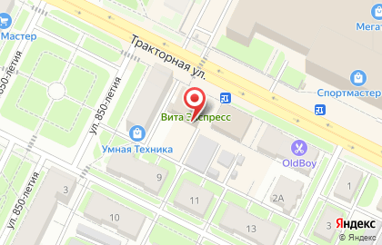 Маркет-бар МЁД на Тракторной улице на карте