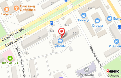 Микрофинансовая организация Финтерра на Советской улице на карте