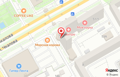 Студия эпиляции Студия Девочек на улице Чкалова на карте