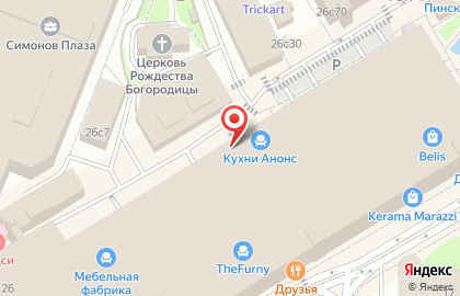 Мебельный салон Ангстрем на метро Текстильщики на карте
