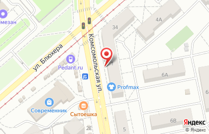 Магазин Бристоль на Комсомольской улице на карте