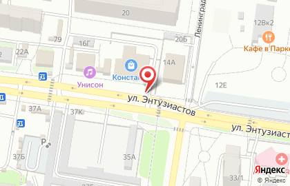 Дядя Дёнер на улице Энтузиастов на карте
