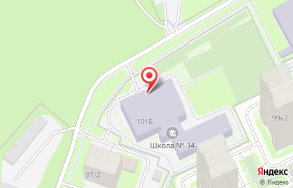 Школа №34 в Нижнем Новгороде на карте