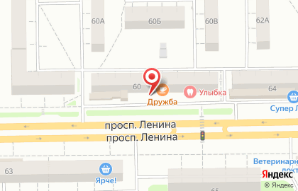 Кафе Дружба на проспекте Ленина на карте