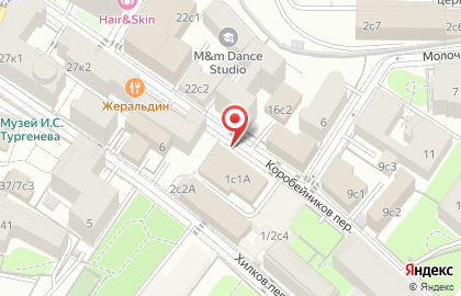 Банк Открытие Private Banking в Коробейниковом переулке на карте