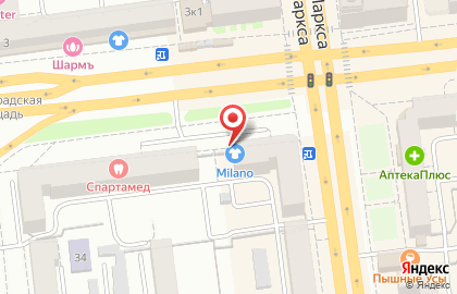 Свадебный салон Milano на улице Карла Маркса на карте