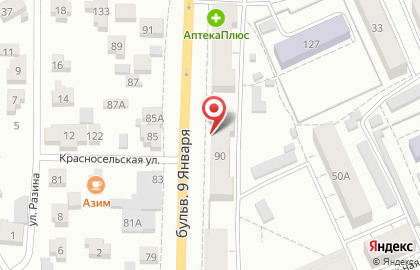 Фирменный магазин Ткани от Яниных в Октябрьском районе на карте