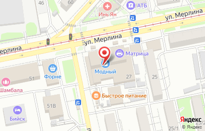 Магазин в Барнауле на карте