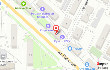 Магазин автозапчастей Pit-stop на улице Горького на карте